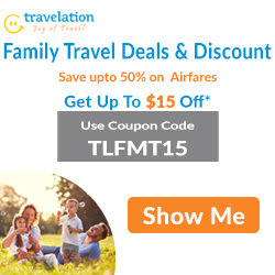 Family Travel Discount! Save Up To 70% + Get $15 Off.