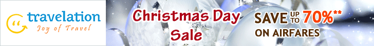 Christmas Day Flight Sale. Book Now and get 70% off also take $30 Off with Coupon Code – TLXMAS30.