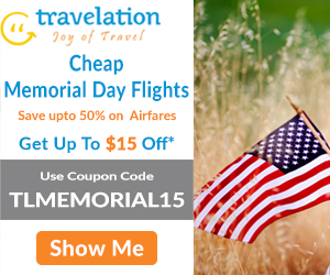 Memorial Day Airfare Sale. Book Now and Get $30 Off.