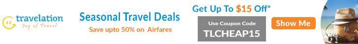 Spectacular Fall Travel Deals. Book In Advance and Get $15 Off with coupon code TLFALL15. Hurry! Offer Valid for Limited Period Only