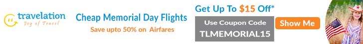 Memorial Day flight deals. Book now & get up to $15 off with coupon code - TLMEMORIAL15.