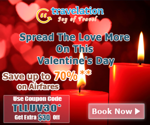 Exclusive Valentine’s Day Flight Deals! Get $30 Off with Coupon Code TLLUV30. Book Now