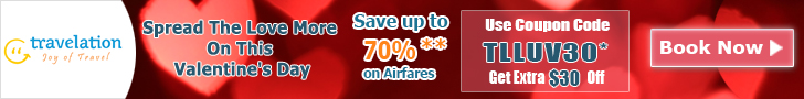 Exclusive Valentine’s Day Flight Deals! Get $30 Off with Coupon Code TLLUV30. Book Now