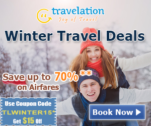 Winter Travel Deals. Book Now and get 70% off also take $15 Off with Coupon Code – TLWINTER15.