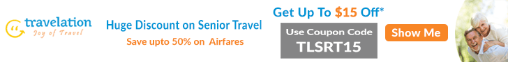 Get huge discount on Senior Travel Deals. Book now and get up to $15 Off* with Coupon Code TLSRT15.