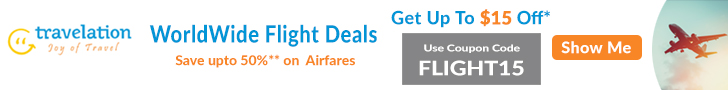 Book Cheap Flights to Worldwide Destinations! Book Now and Get $15 Off. Use Coupon Code FLYTL15.